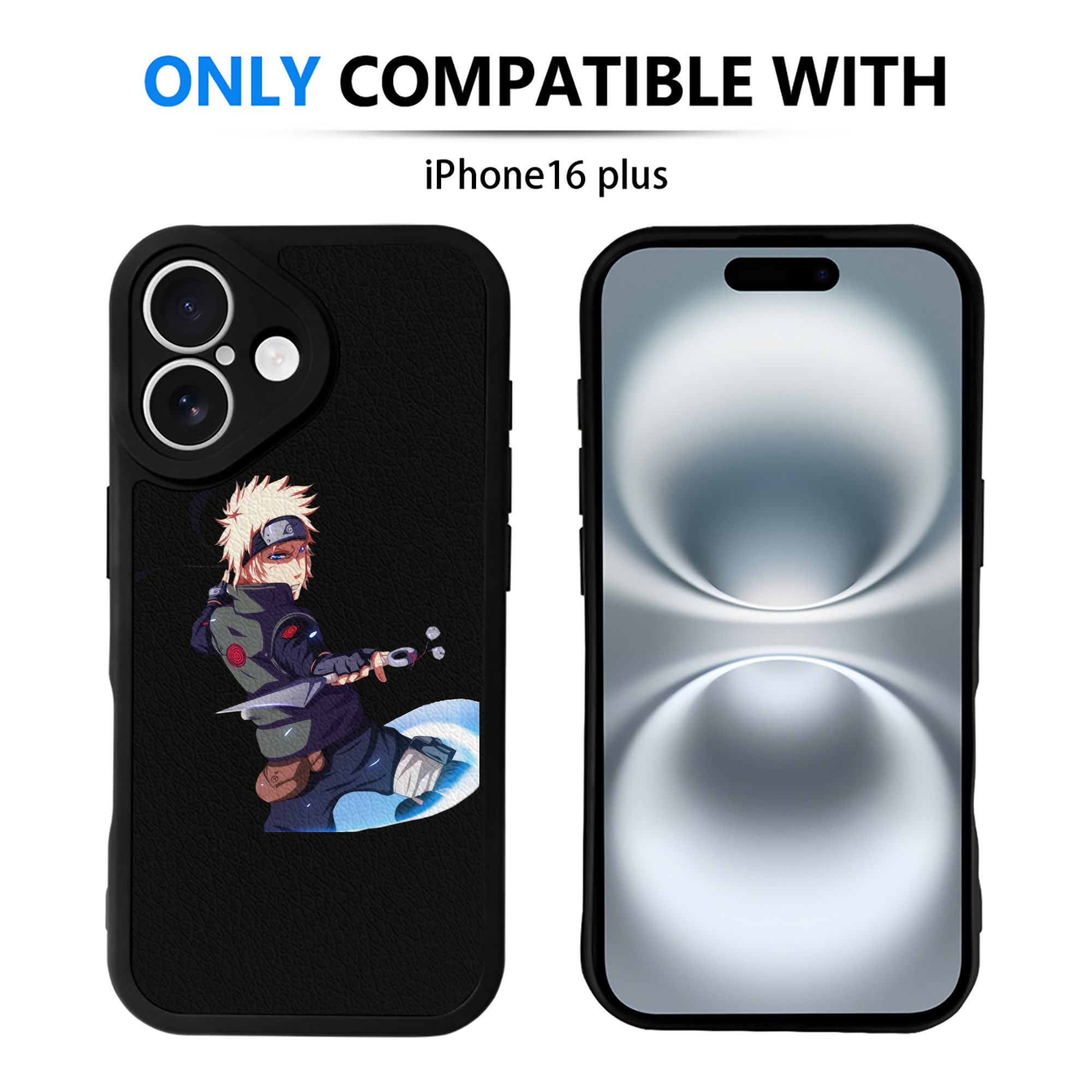 （画像用） NARUTO -ナルト- 波風 ミナト Namikaze Minato 【iPhone 16シリーズ対応】シリコンスマホケース（レザー調） 材質：シリコン